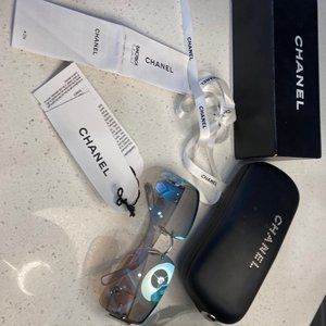Chanel Iridescent Frameless Crystal Sunglasses